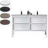 ARRIVO 1400 FLOOR VANITY W/ 2TH MARBLE TOP