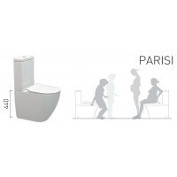 Parisi Ellisse Overheight Toilets