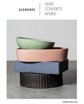 Elementi Bare Concrete Basins