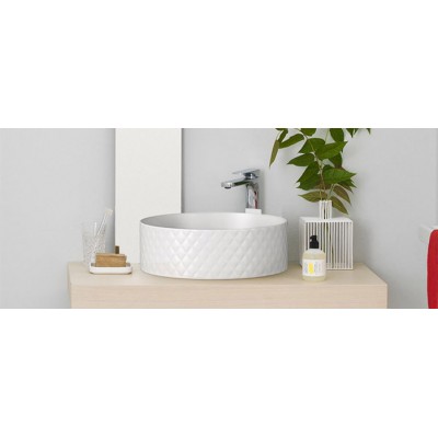 Thin rim bathroom basins