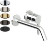 MEDAMEDA 2TH WALL MOUNTED BASIN MIXER 215MM