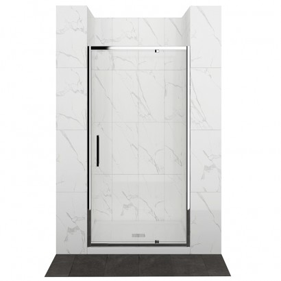 ELEMENTI TILED SQUARE 3 SIDED 1000 X 1000 CHROME - CENTRE WASTE 8983