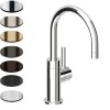 PAN GOOSENECK BASIN MIXER SWIVEL SPOUT