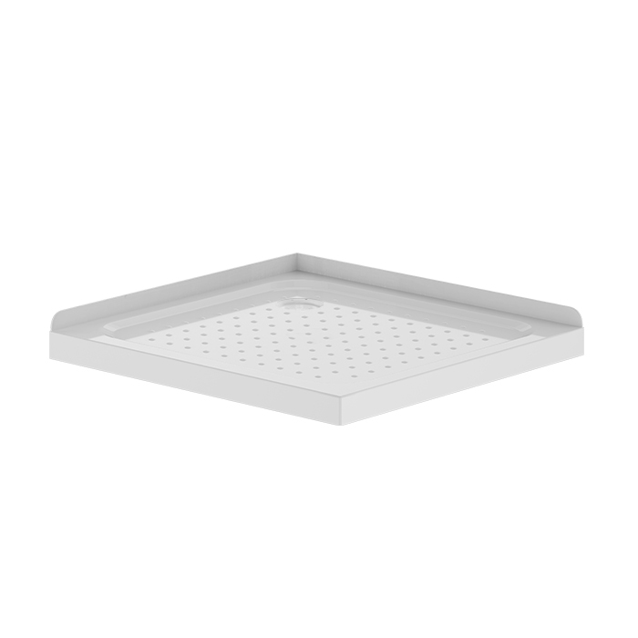 SHOWER TRAY 900MM CORNER WASTE SQUARE