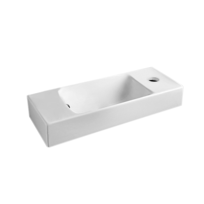 BRICK WALL BASIN 540 X 200 X 150 1TH WHITE