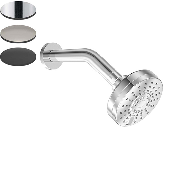 SPLASH SHOWER ROSE ROUND 2 FUNCTION CHROME