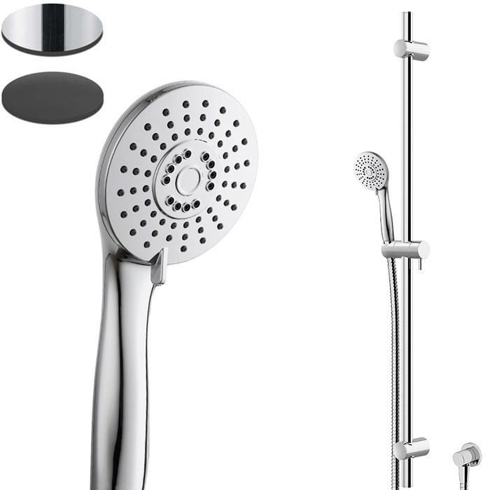 SMILE SLIDE SHOWER 3FCT C/W ELBOW EXCLUSIVE TO MITRE 10 CHROME