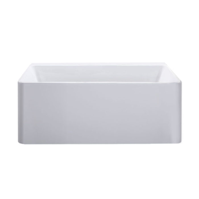 OTTO ACRYLIC BACK TO WALL BATH 1500 X 720 X 560MM WHITE