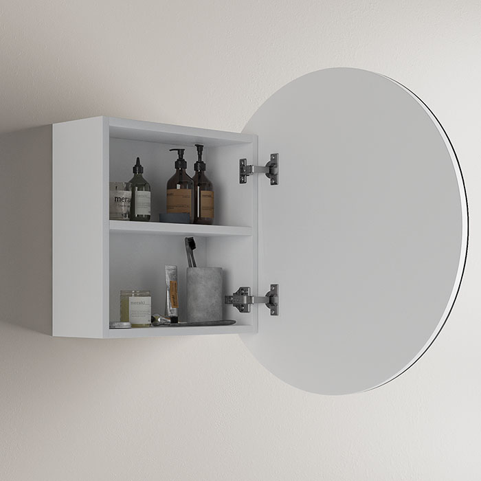 Round Mirror Cabinet 700, Round Bathroom Mirror With Storage
