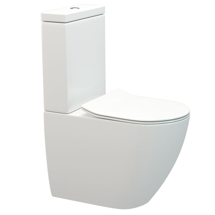 ELLISSE OVERHEIGHT CC BTW TOILET SUITE C/W SOFT CLOSE SEAT