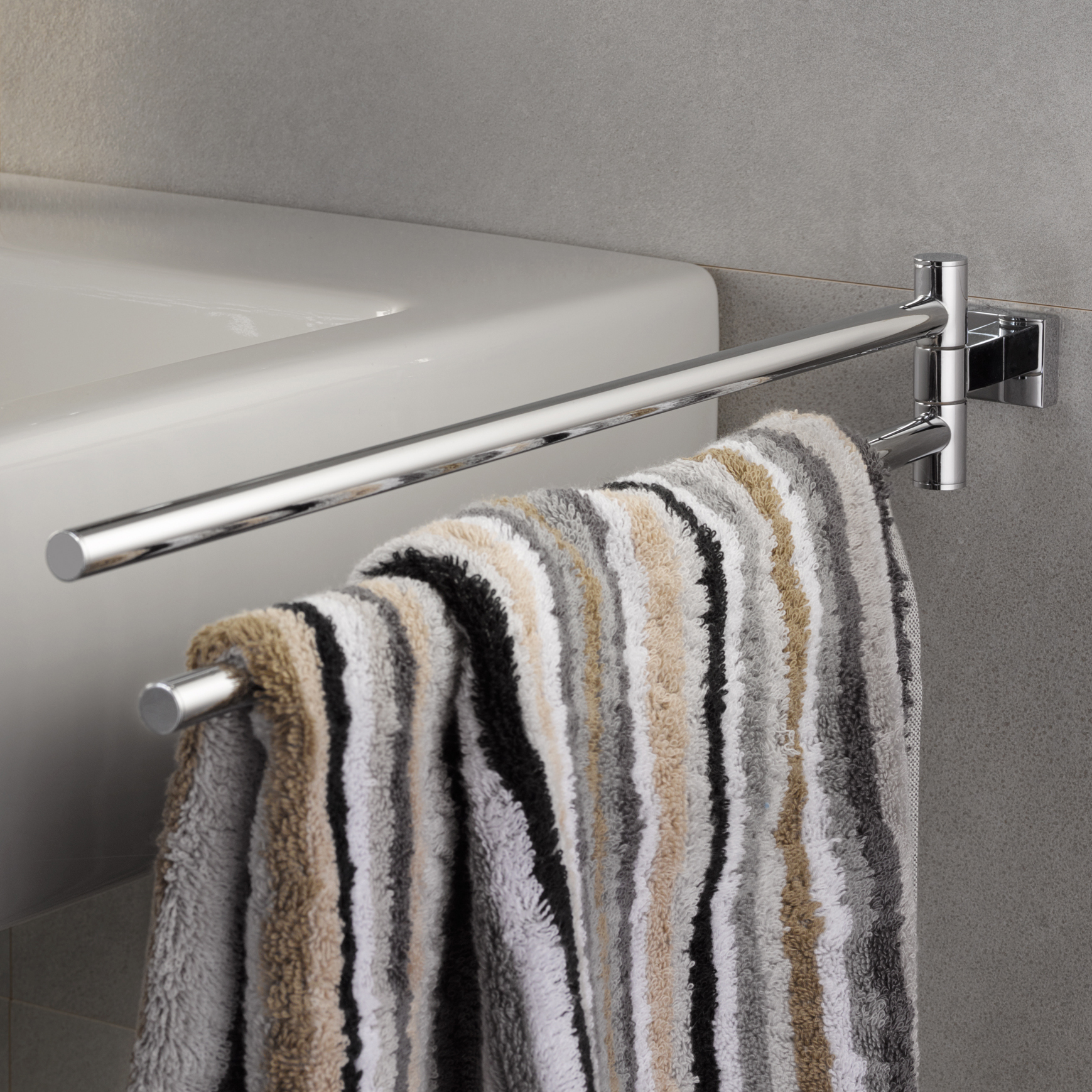 grohe essentials cube towel rail
