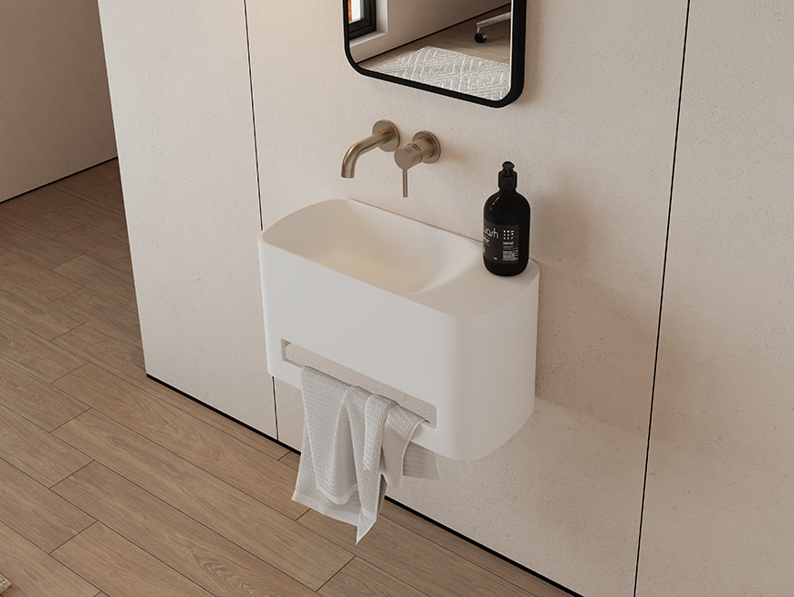 Compact Space? No Problem! | NEW Short Projection Wall Mounted Basin Mixers by Elementi