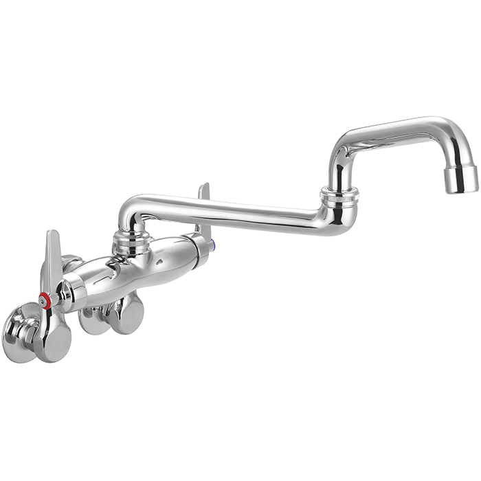 2TH WALL MOUNTED POT FILLER WITH SWIVEL SPOUT EXTENSION