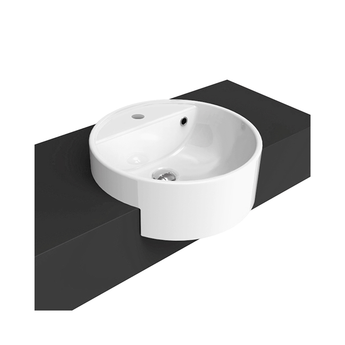 TWIN SET SEMI RECESSED BASIN 430X430X200MM