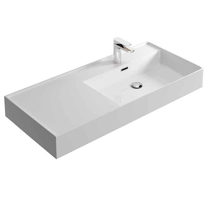 KIUB RIGHT HAND WALL BASIN 1010 X 460