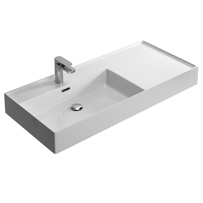 KIUB LEFT HAND WALL BASIN 1010 X 460