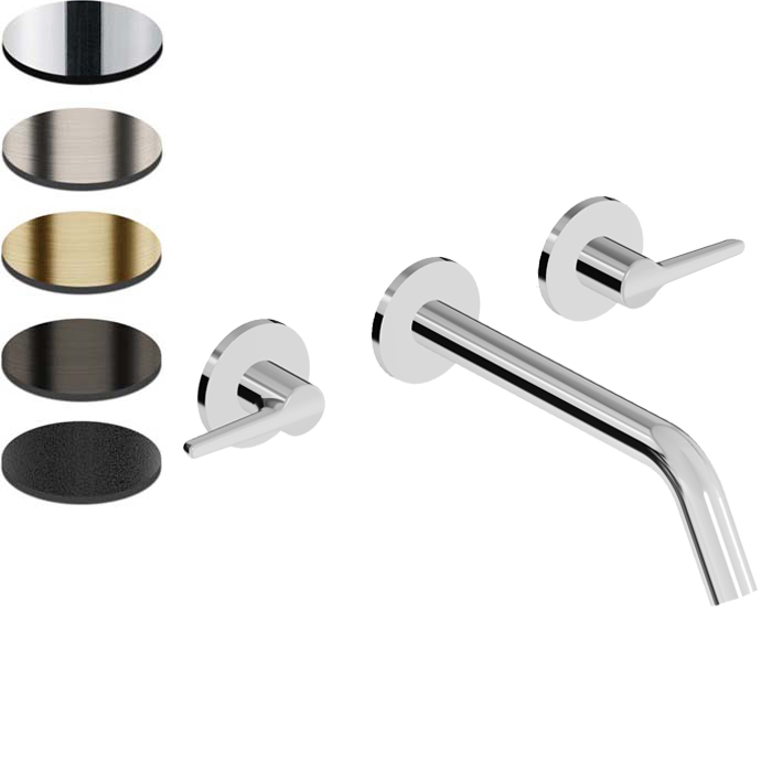 MEDAMEDA 3TH WALL MOUNTED BASIN MIXER 215MM