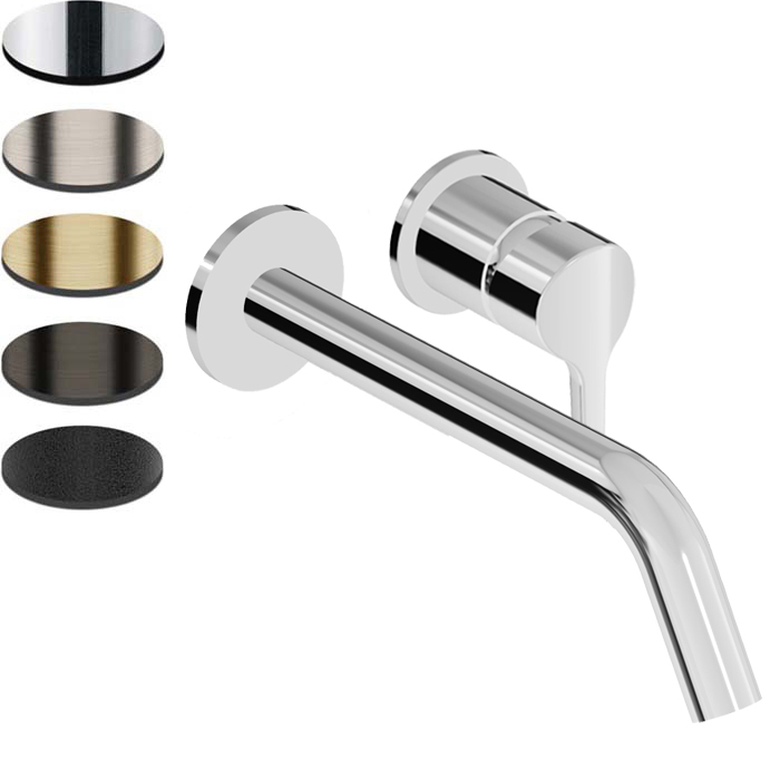 MEDAMEDA 2TH WALL MOUNTED BASIN MIXER 215MM