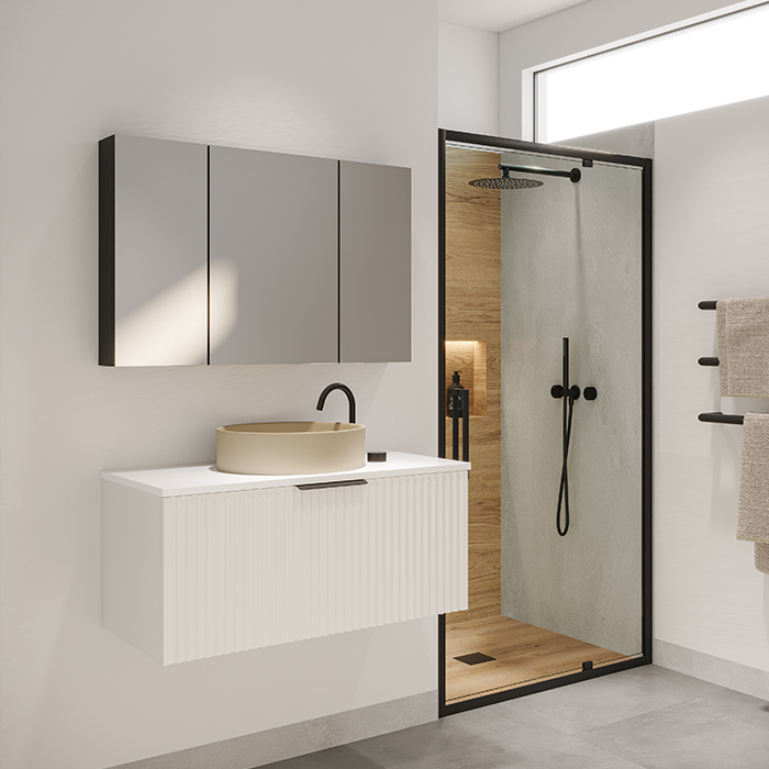Elementi 900 Bathroom Mirror Cabinet | Robertson Bathware