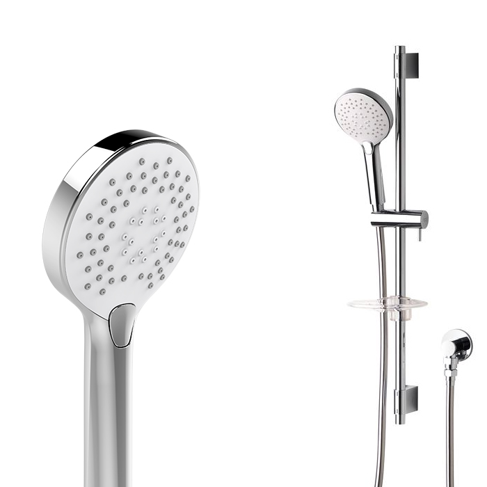 CYGNET SLIDE SHOWER ROUND 3 FUNCTION CHROME