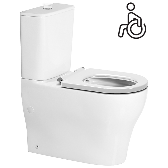 CYGNET HYGIENE RIM ACCESSIBLE BOTTOM INLET TOILET SUITE