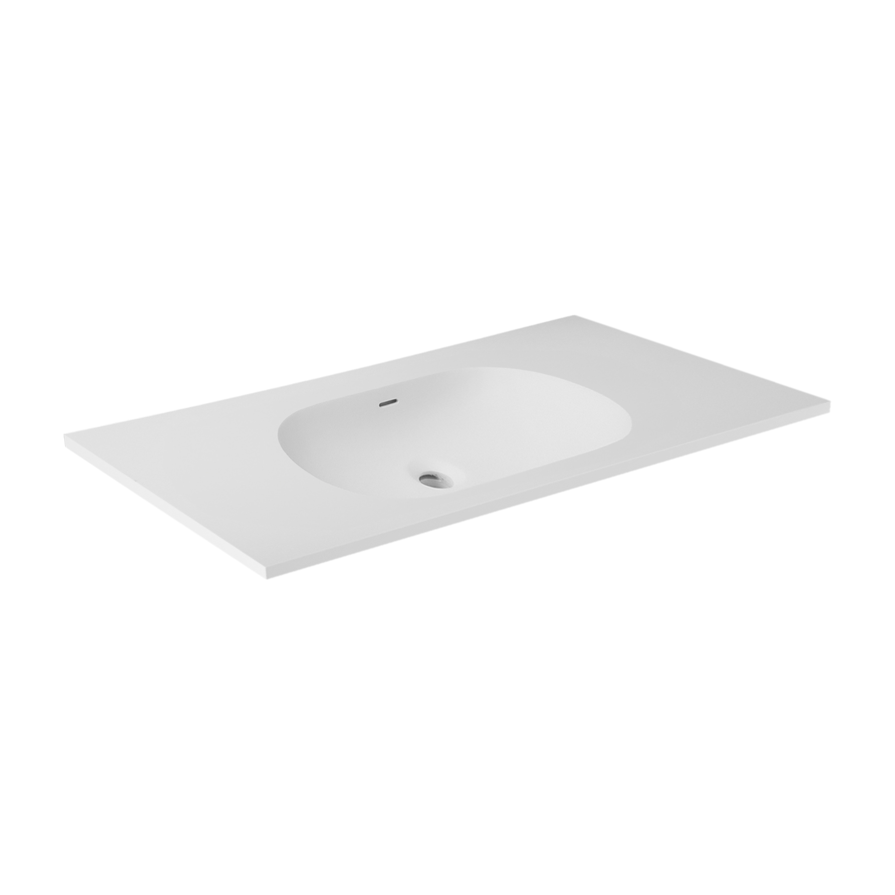 ELECAST OVALE VANITY TOP 890X455X130MM NTH