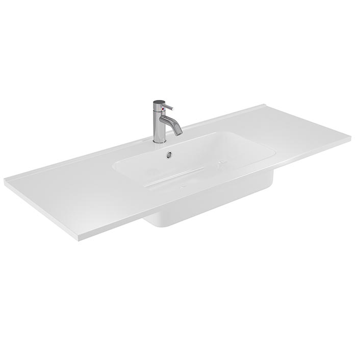 ELEMENTI POLYMARBLE BASIN 1200 1TH WH