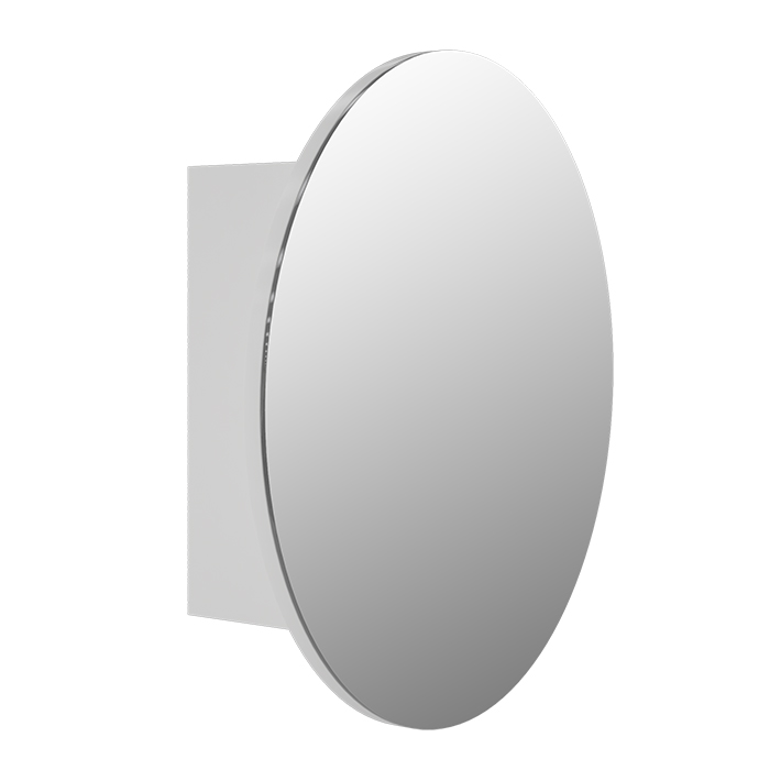 Round Mirror Cabinet 600, Circle Bathroom Mirror With Storage