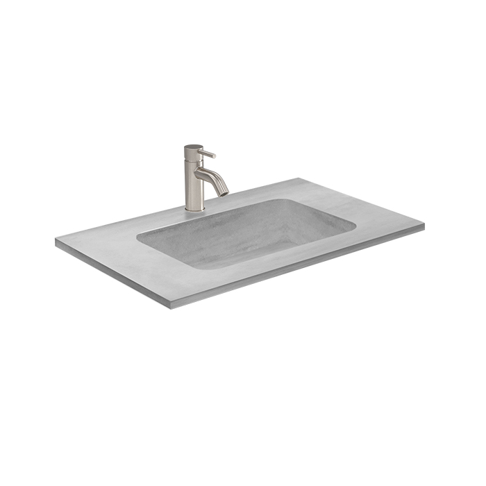 BARE CONCRETE WALL/VANITY BASIN 750X460X140MM