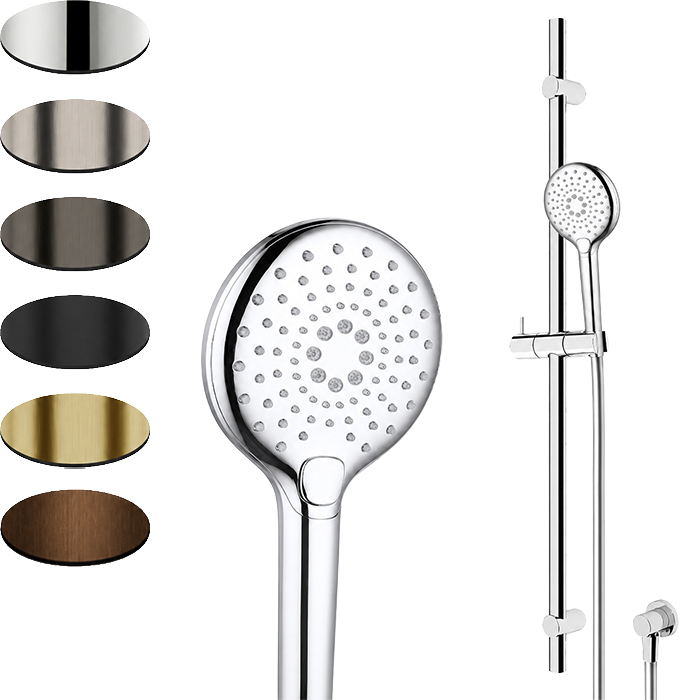 SPLASH PLUS ROUND SLIDE SHOWER 3 FUNCTION