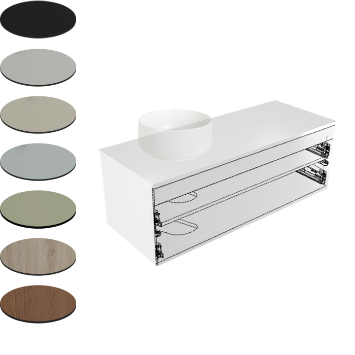1200MM CONCEALED DRAWER FOR SINGLE LEFT BOWL PETTINE/TELAIO CABINETS