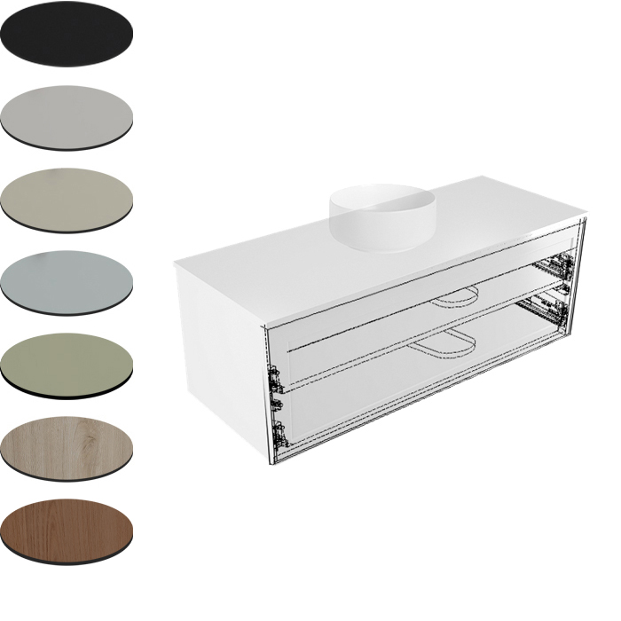 1200MM CONCEALED DRAWER FOR SINGLE CENTRE BOWL PETTINE/TELAIO CABINETS