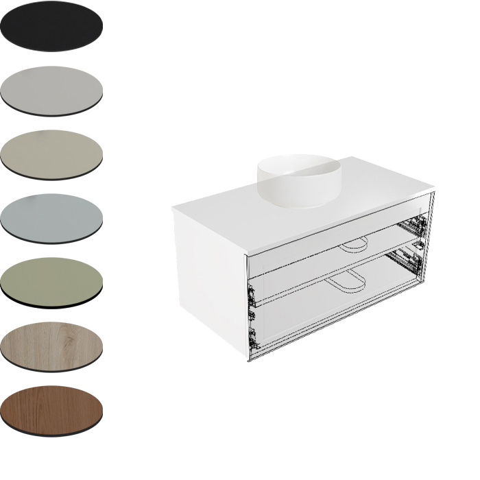 900MM CONCEALED DRAWER FOR PETTINE/TELAIO CABINETS