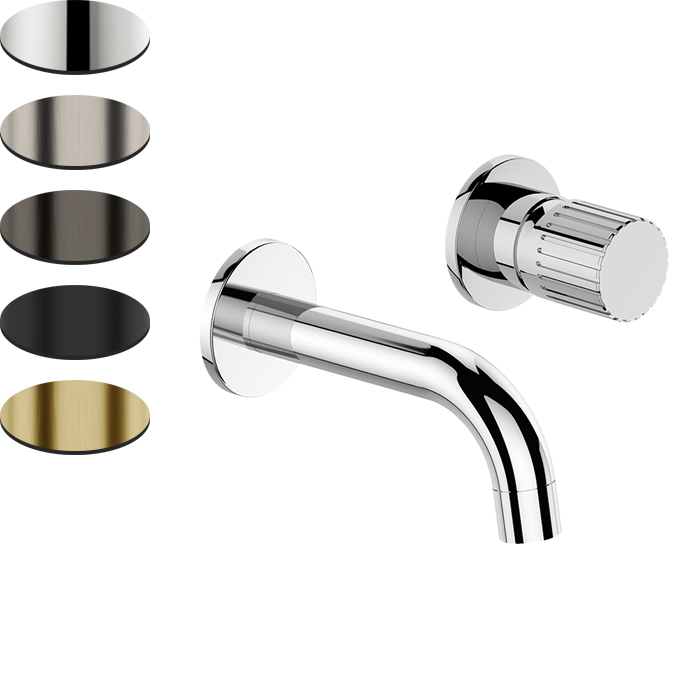 PETTINE SHORT PROJECTION WALL MOUNTED BASIN MIXER