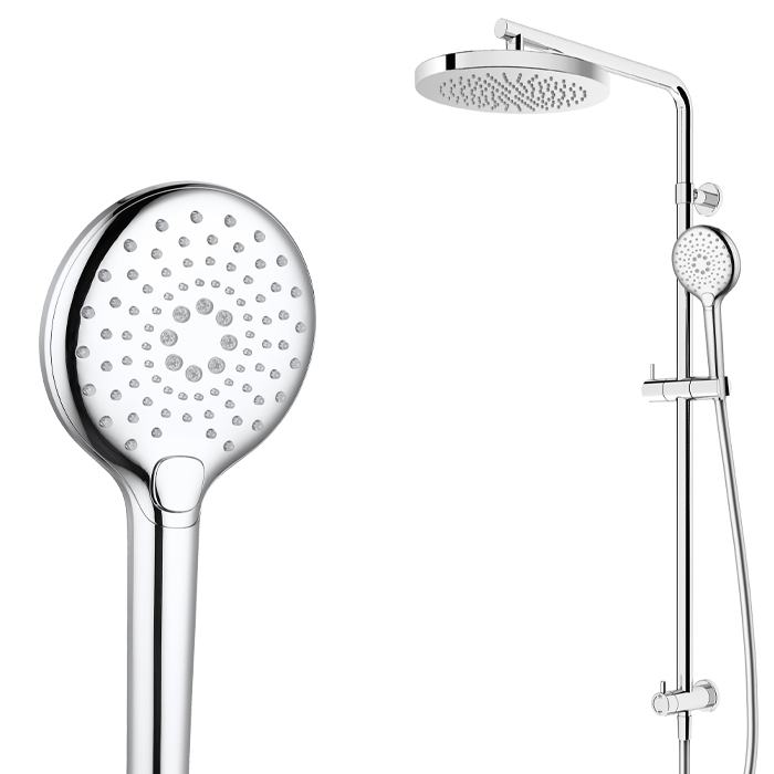 SPLASH PLUS ROUND COLUMN SHOWER TOP WATER INLET