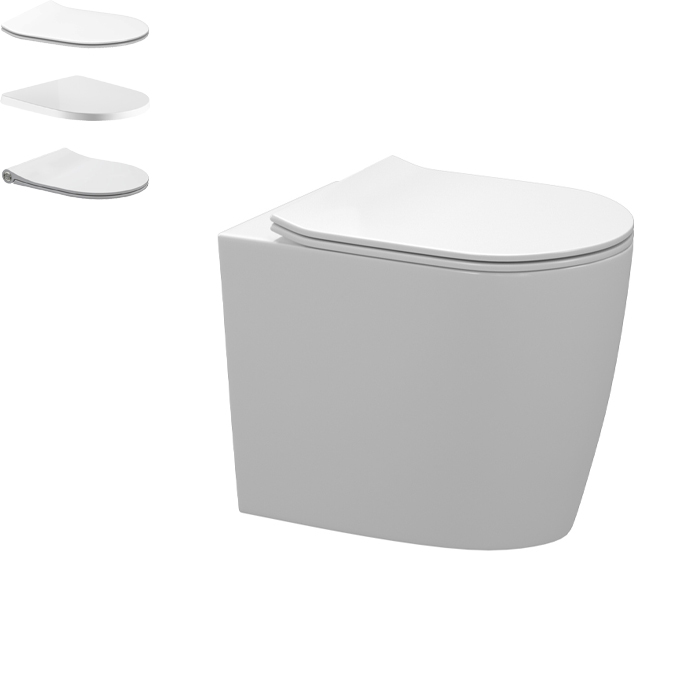 UNO OVERHEIGHT BACK TO WALL PAN GLOSS WHITE