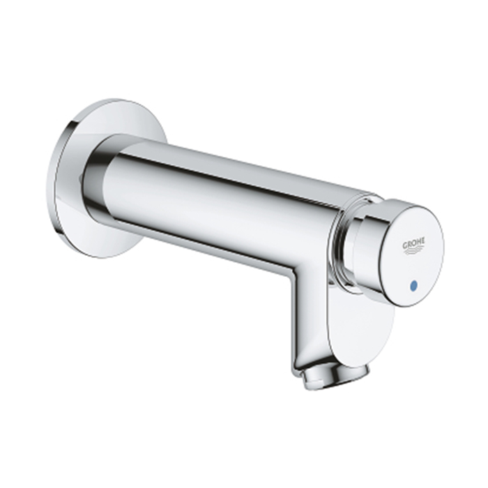 EUROECO COSMOPOLITAN T SELF-CLOSING PILLAR TAP 1/2" WALL MOUNTED