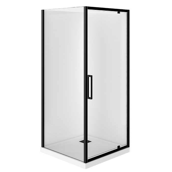 EVOLVE SHOWER SQUARE 900x900 2 SIDED BLACK