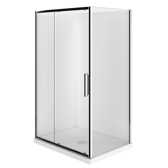 EVOLVE SHOWER SQUARE 1200X900 2 SIDED CHROME