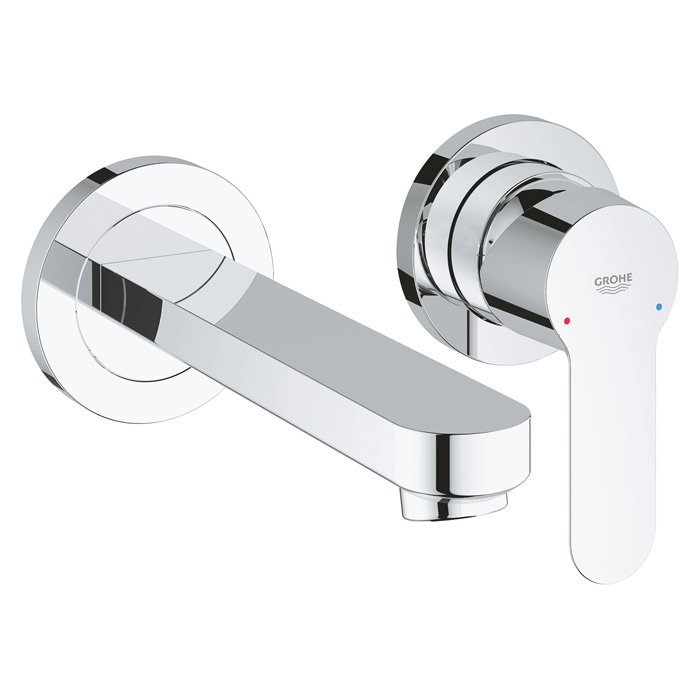 BAUEDGE WALL MOUNTED BATH MIXER TRIMSET