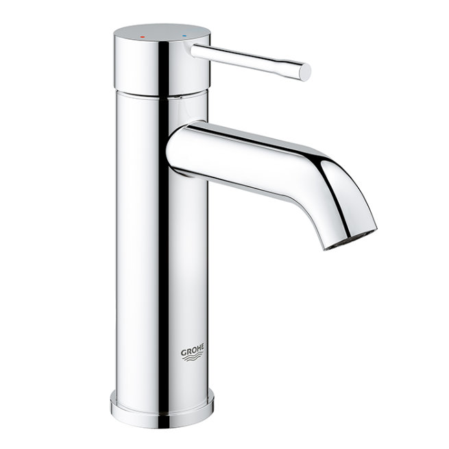 ESSENCE BASIN MIXER CURVED SPOUT CHROME