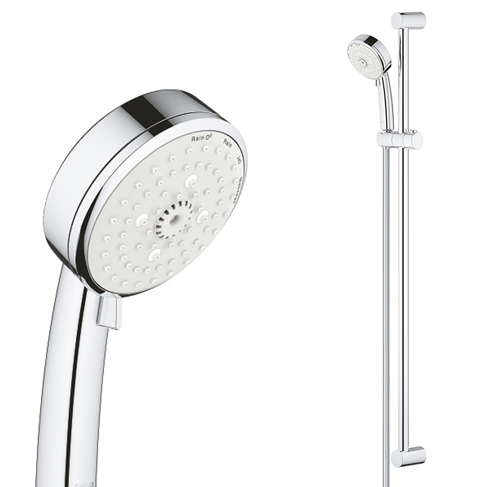 NEW TEMPESTA COSMO 100 4F SLIDE SHOWER 900MM CHROME