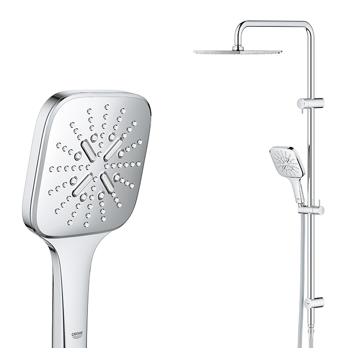 SMARTACTIVE 3FCT COLUMN SHOWER SQUARE CHROME