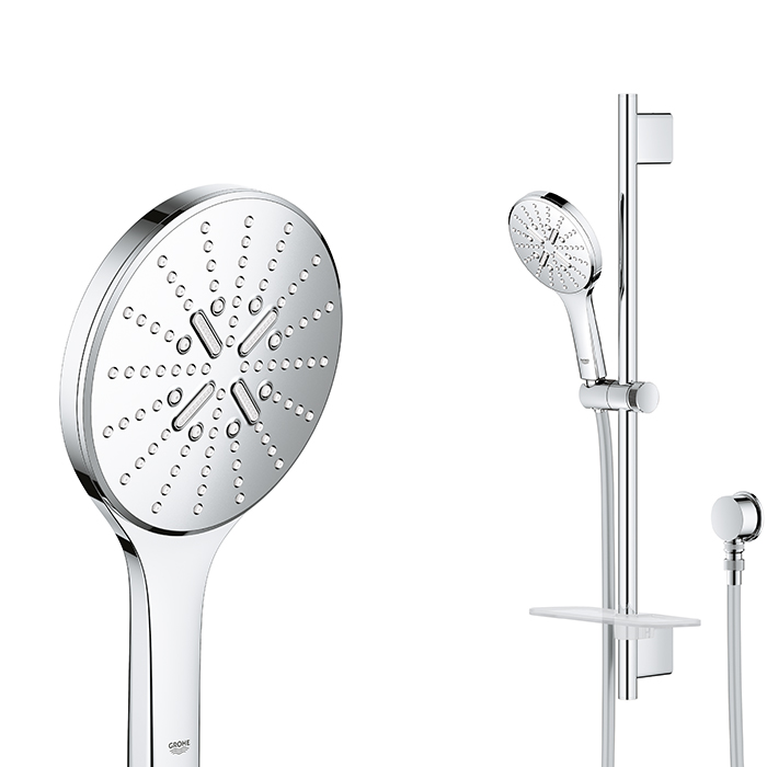 SMARTACTIVE 3FCT SLIDE SHOWER ROUND CHROME