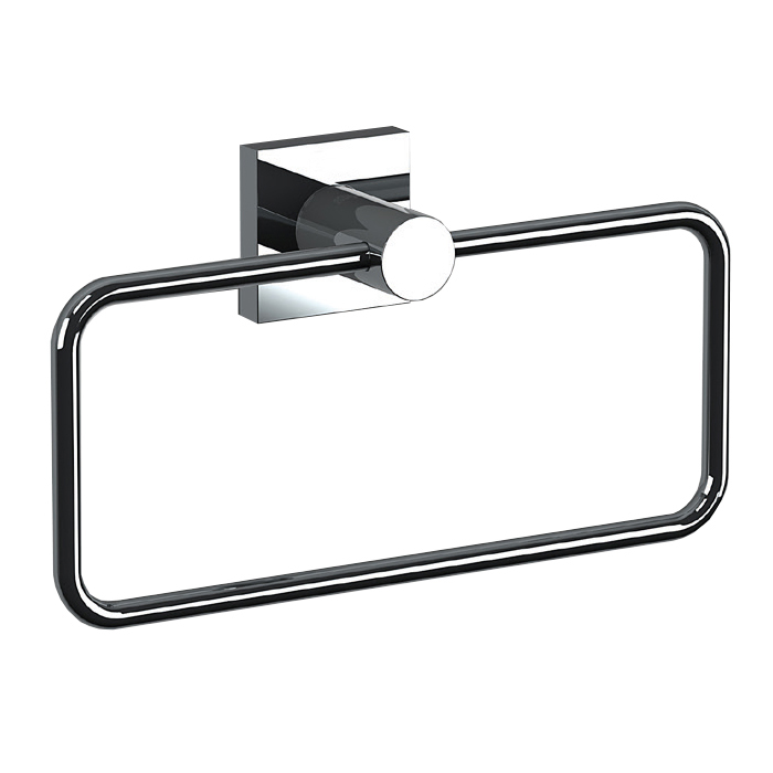LINE TOWEL RING CHROME