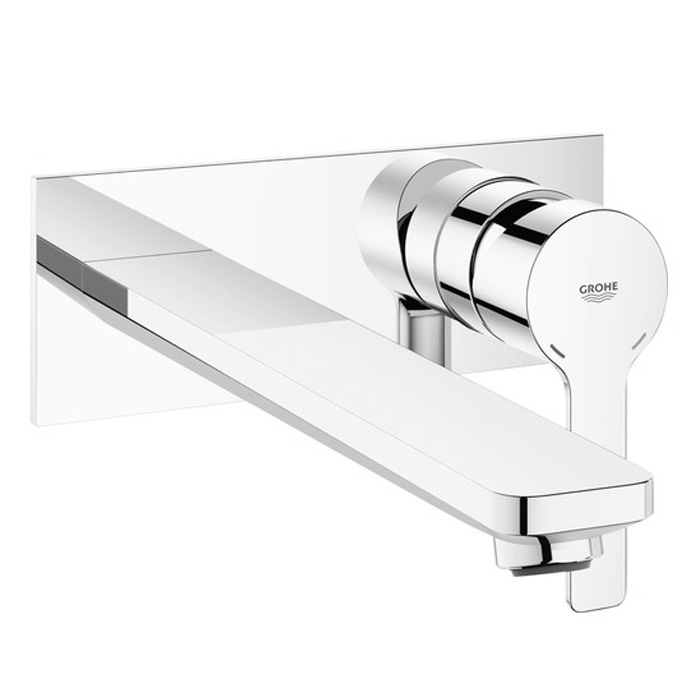 LINEARE NEW WALL BASIN MIXER TRIMSET 207MM CHROME