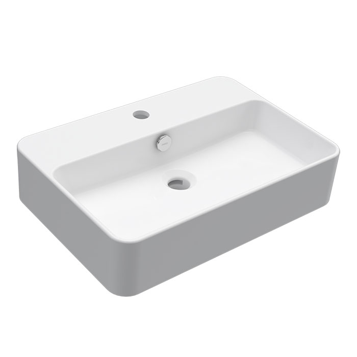 LINFA WALL BASIN 550X380X125 1TH OF WHITE