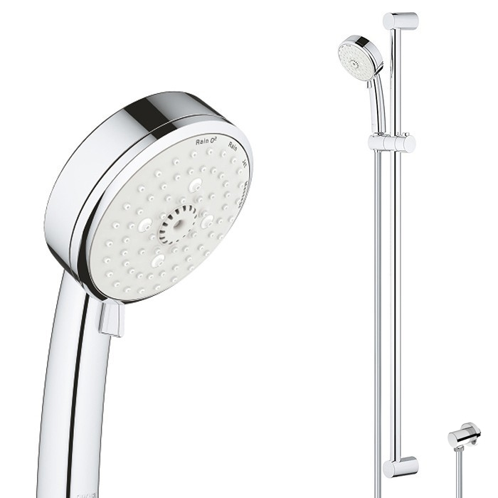 NEW TEMPESTA COSMO 100 4F SLIDE SHOWER 900MM C/W UNIVERSAL WALL ELBOW