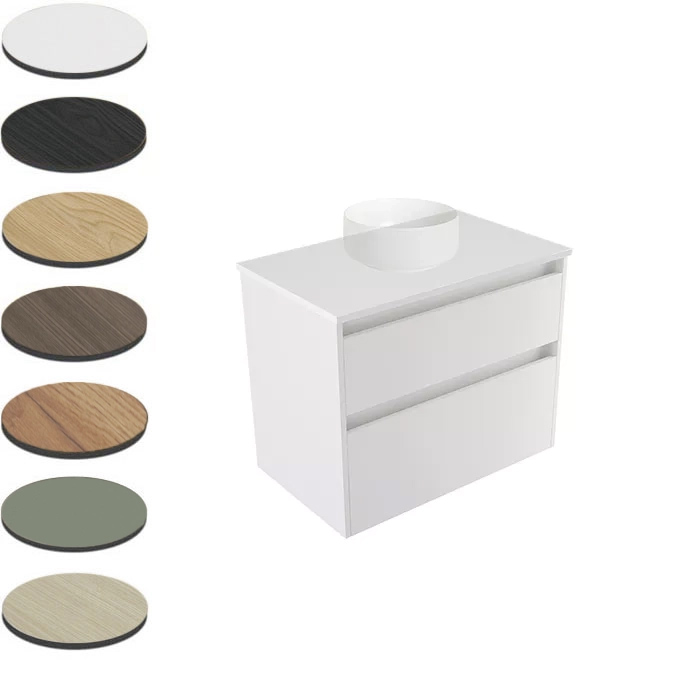 NOVARA WALL VANITY 750 2 X DRAWER