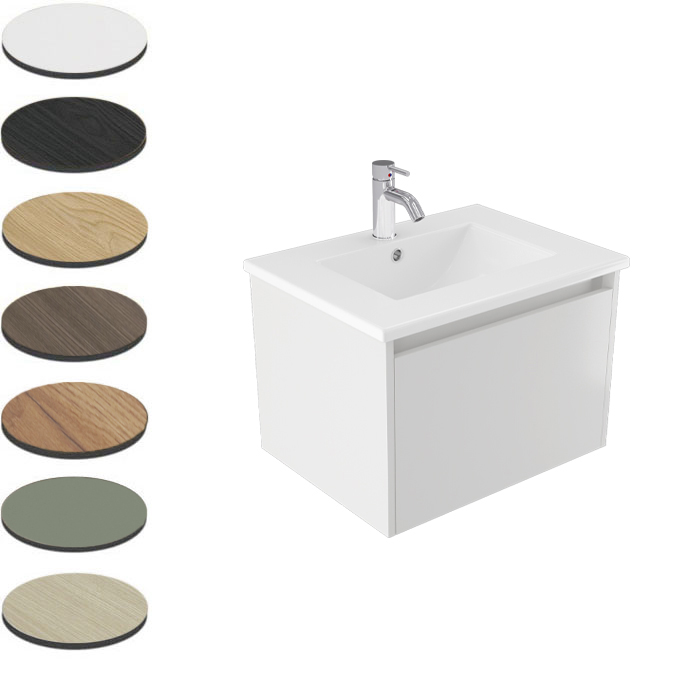 NOVARA WALL VANITY 600 1X DRAWER
